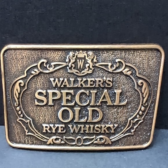 Century Canada Other - Century Canada, Walker Special Old Rye Whiskey Metal Belt Buckle .